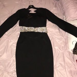 BLACK TIGHT NIGHTCLUB DRESS